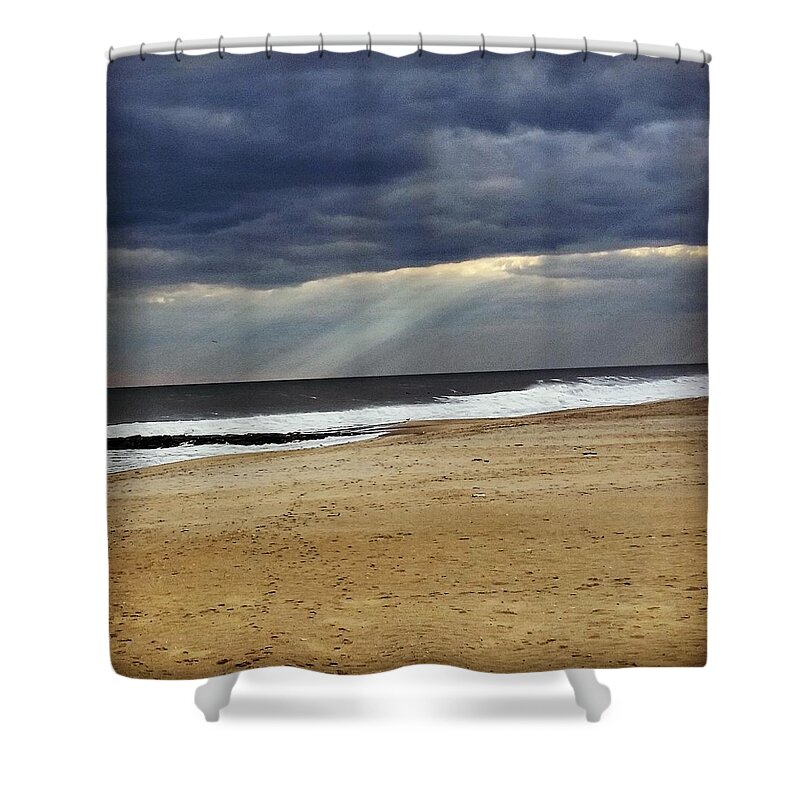 Ocean Shower Curtain featuring the photograph Light Through the Ocean Storm by Vic Ritchey