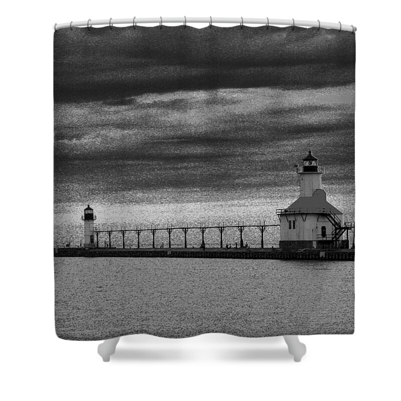 Lighthouse Shower Curtain featuring the photograph Light to Guide You by Julie Lueders 