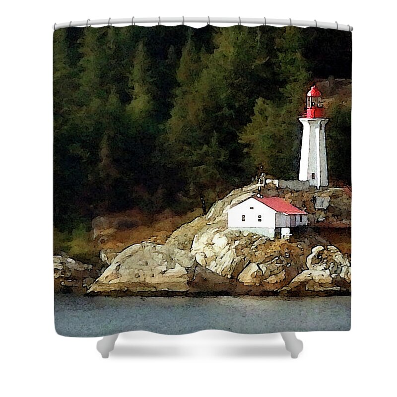 Lighthouse Shower Curtain featuring the photograph Lighthouse Dream by Ted Keller