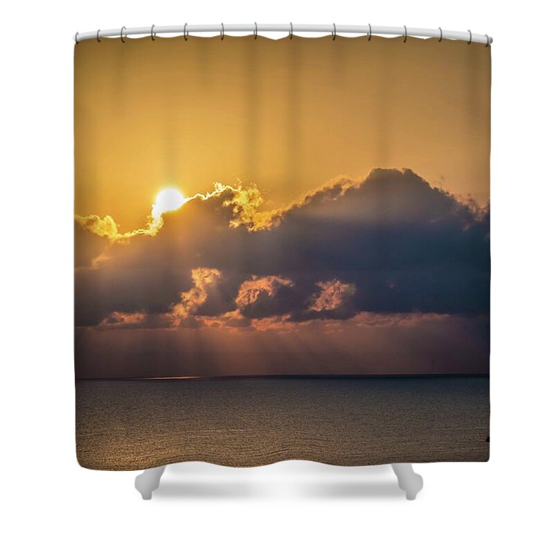 Sunrise Shower Curtain featuring the photograph Lighting the Way by Larkin's Balcony Photography