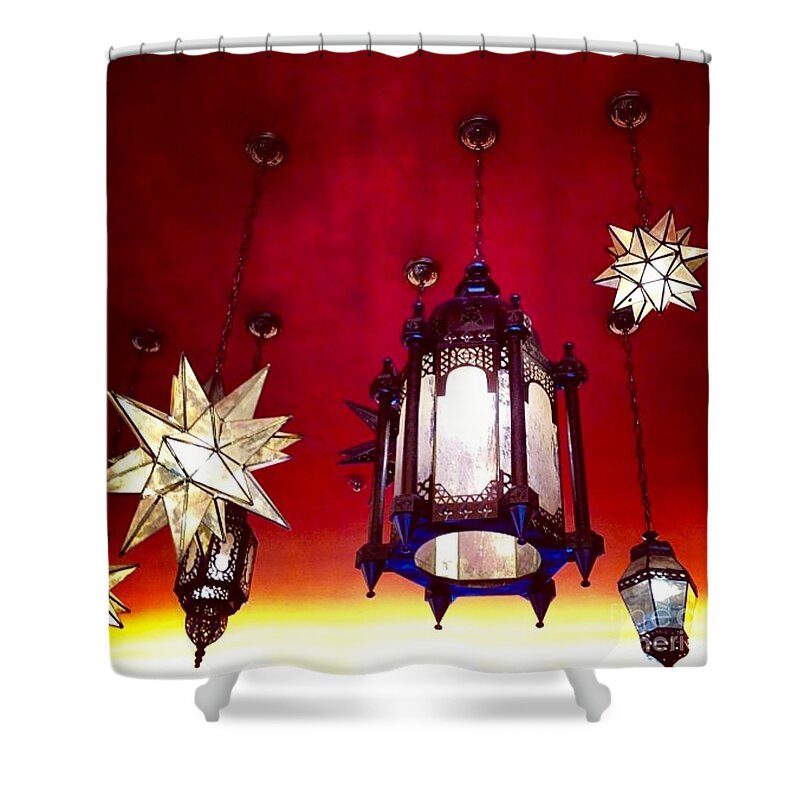 Lights Shower Curtain featuring the photograph Lights by Denise Railey