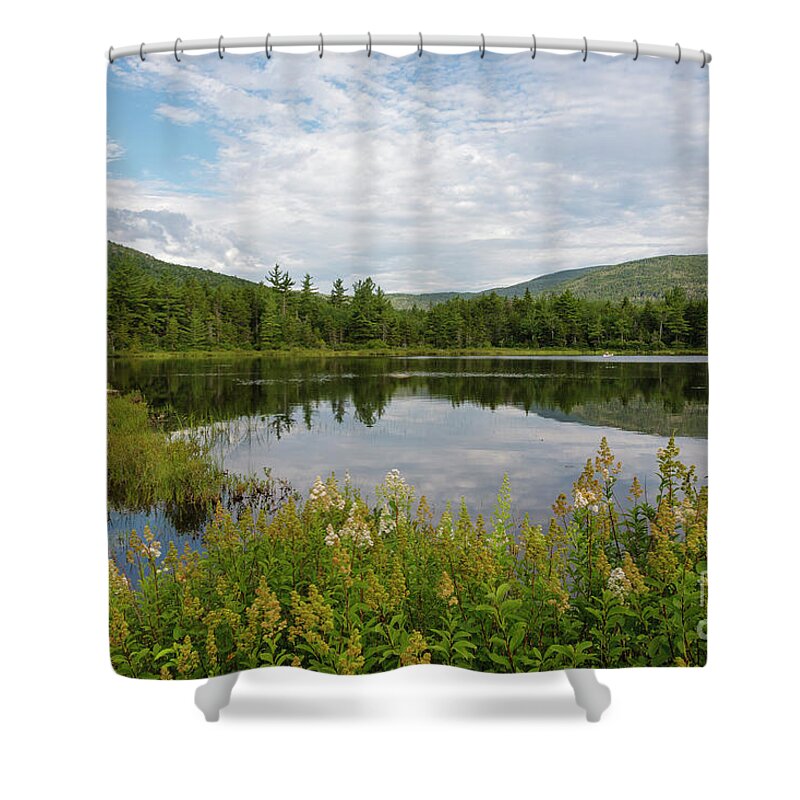 White Mountain National Forest Shower Curtain featuring the photograph Lily Pond - White Mountains, New Hampshire by Erin Paul Donovan
