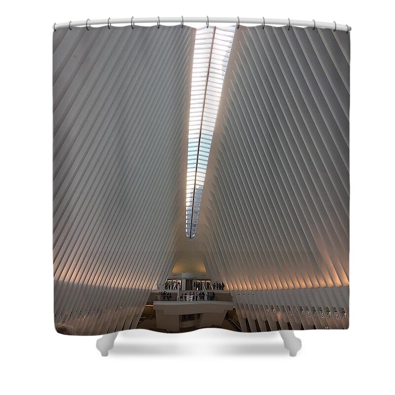 Nyc Shower Curtain featuring the photograph Lines by Val Oconnor