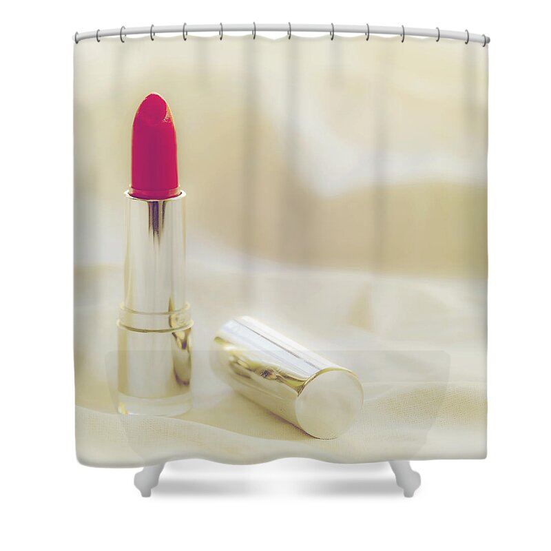 Lipstick Shower Curtain featuring the photograph Lipstick by Joana Kruse