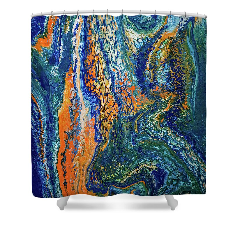 Liquid Abstract Shower Curtain featuring the photograph Liquid Abstract 9 by Lilia S