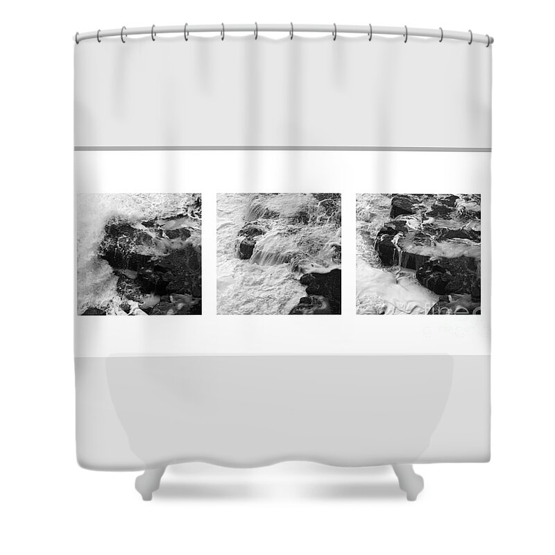 Liquid Edges Shower Curtain featuring the photograph Liquid Edges by Paul Davenport
