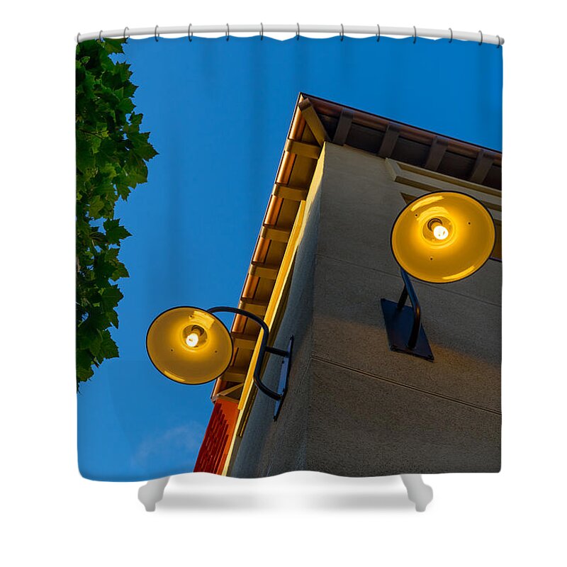 Lamps Shower Curtain featuring the photograph Lit Up by Derek Dean