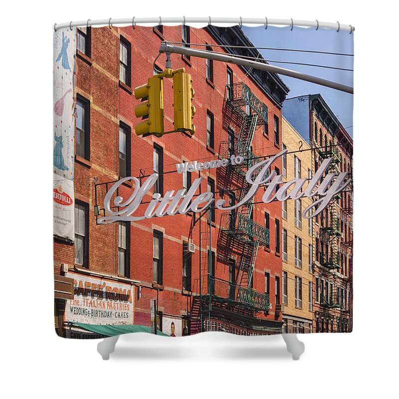 Little Italy Shower Curtain featuring the photograph Little Italy by Marianne Campolongo