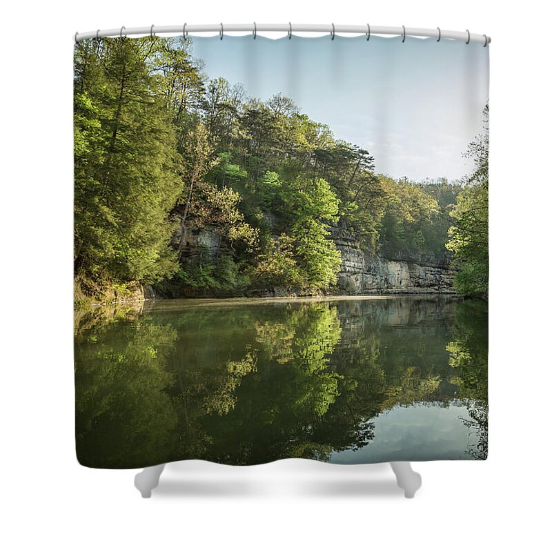 Kentucky Shower Curtain featuring the photograph Little Sandy Sunrise by Randall Evans