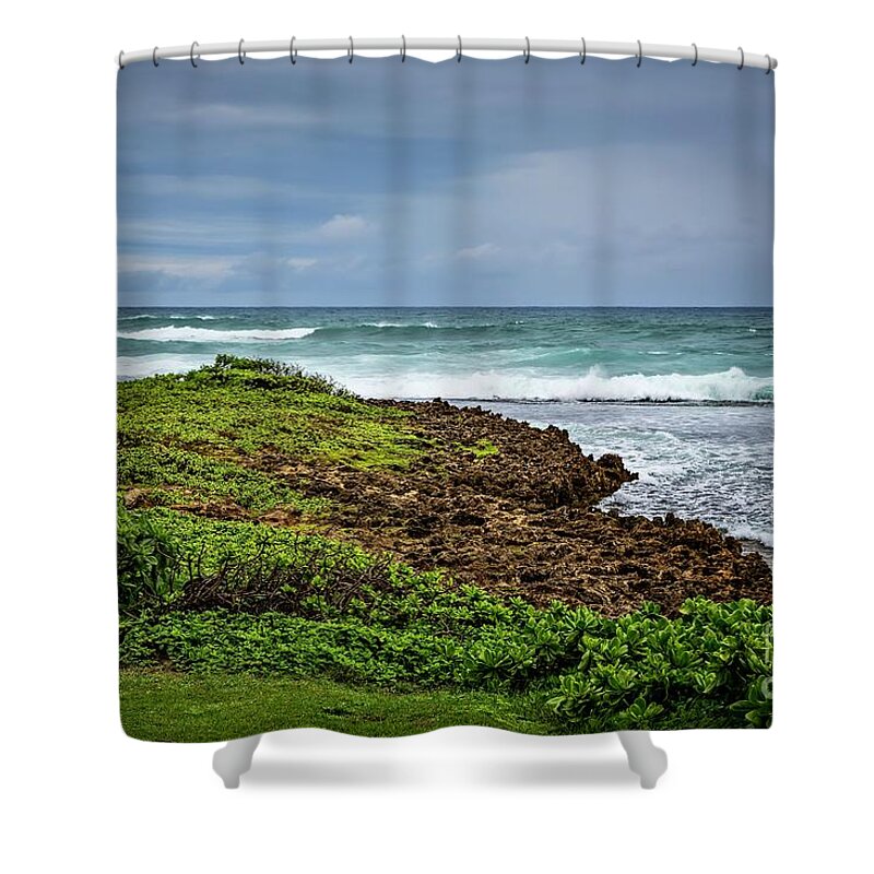Jon Burch Shower Curtain featuring the photograph Living On The Edge by Jon Burch Photography