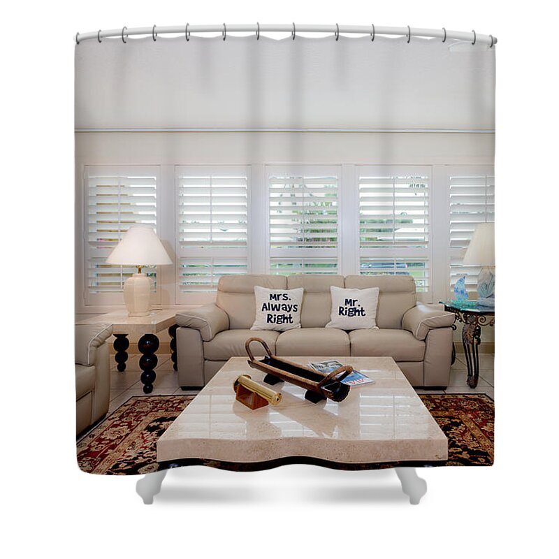  Shower Curtain featuring the photograph Living Room by Jody Lane