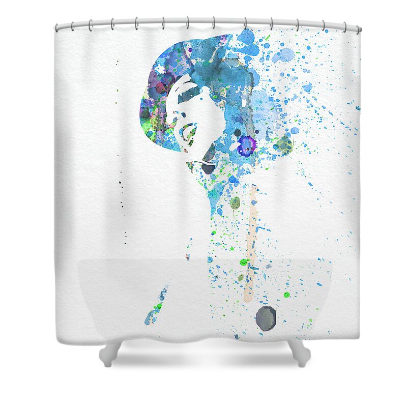 Liza Minnelli Poster Shower Curtain featuring the digital art Liza Minnelli by Naxart Studio