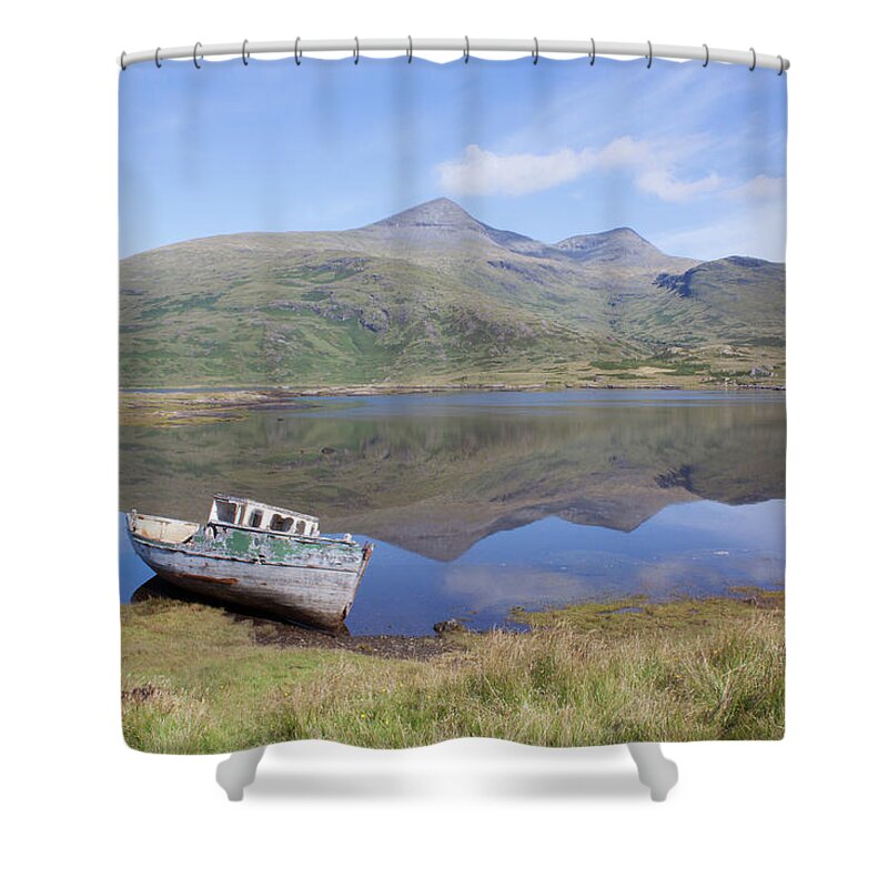 Loch Shower Curtain featuring the photograph Loch Beg Reflections by Pete Walkden