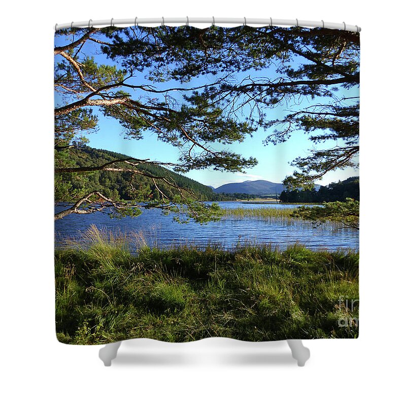 Loch Pityoulish Shower Curtain featuring the photograph Autumn Evening - Loch Pityoulish - Scotland by Phil Banks