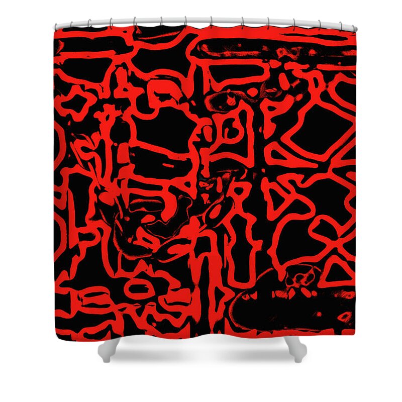 Abstract Shower Curtain featuring the photograph Locked by Gina O'Brien