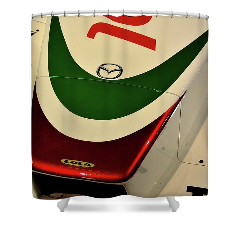 Automobiles Shower Curtain featuring the photograph Lola Nose by John Schneider