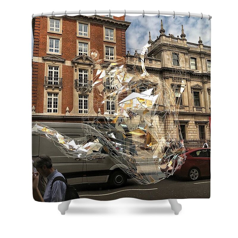 Reflections Shower Curtain featuring the photograph London Tea Time by Diana Rajala