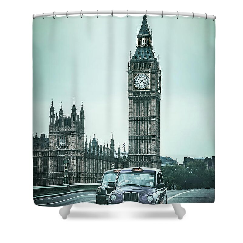 Kremsdorf Shower Curtain featuring the photograph London Times by Evelina Kremsdorf