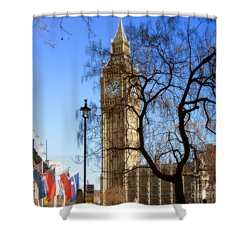 London Shower Curtain featuring the photograph London's Big Ben by Madeline Ellis