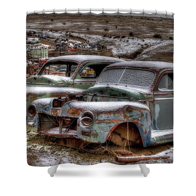 Salvage Yard Shower Curtain featuring the photograph Long Ride by Craig Incardone