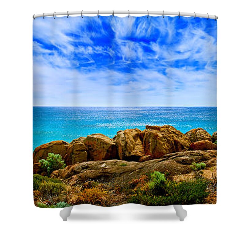 Smiths Beach Shower Curtain featuring the photograph Look To The Horizon by Az Jackson
