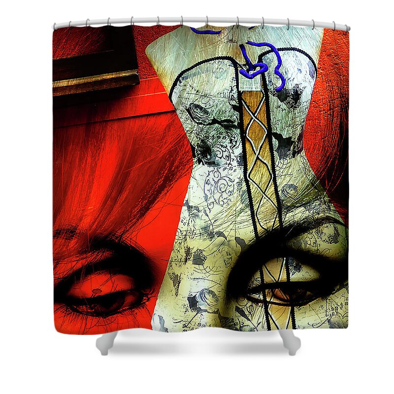 Summer Shower Curtain featuring the photograph Looking for a summer dress by Gabi Hampe