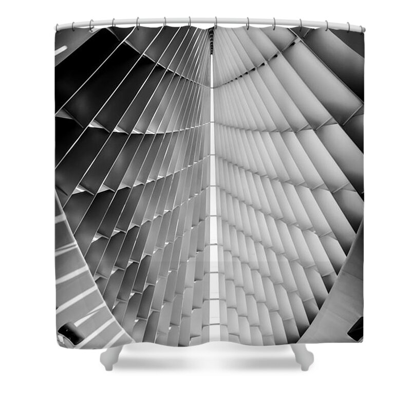 Architecture Shower Curtain featuring the photograph Looking Up by Wild Fotos