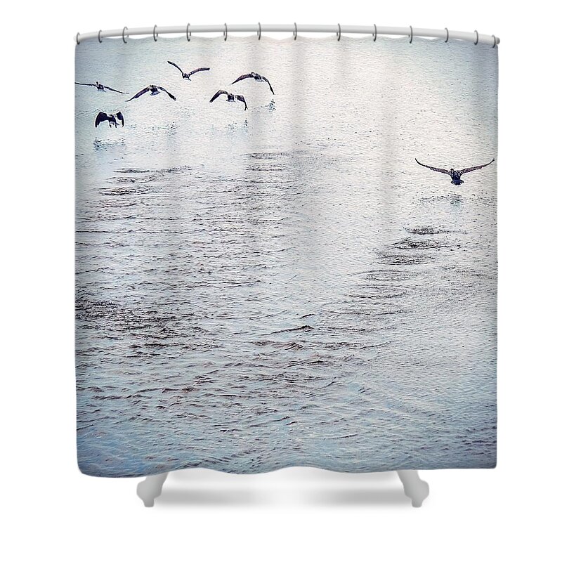  Shower Curtain featuring the photograph Looner Liftoff by Kendall McKernon