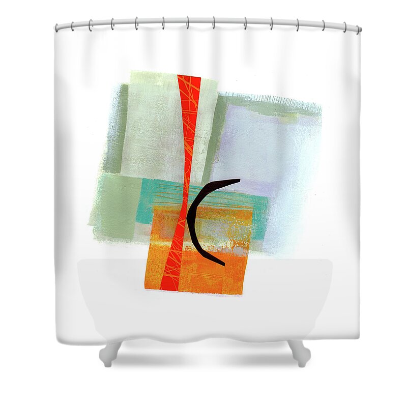 Jane Davies Shower Curtain featuring the painting Loose Ends#6 by Jane Davies