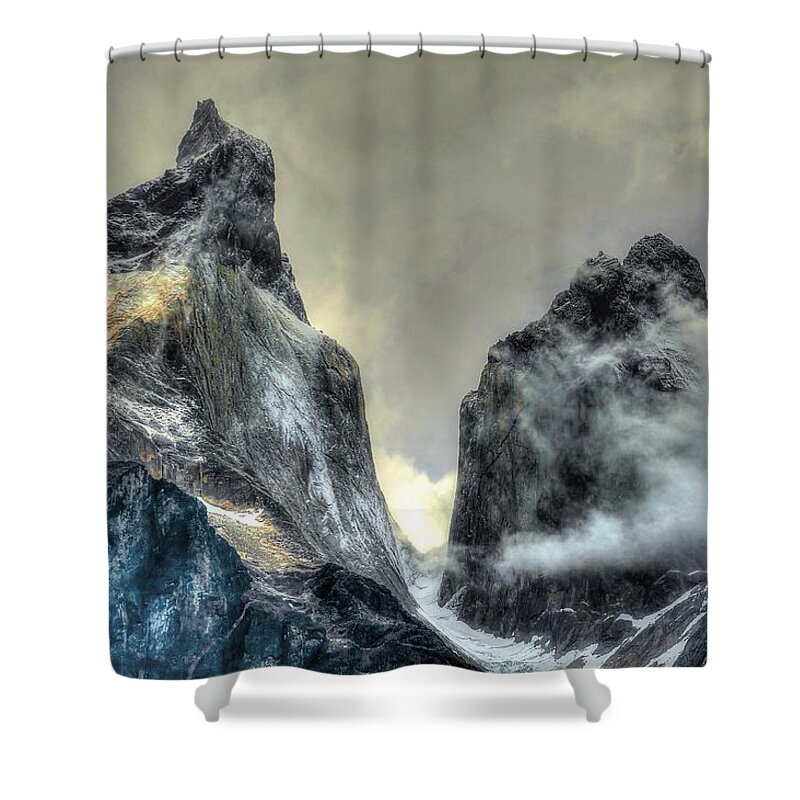 Home Shower Curtain featuring the photograph Los Cuernos-The Horns by Richard Gehlbach