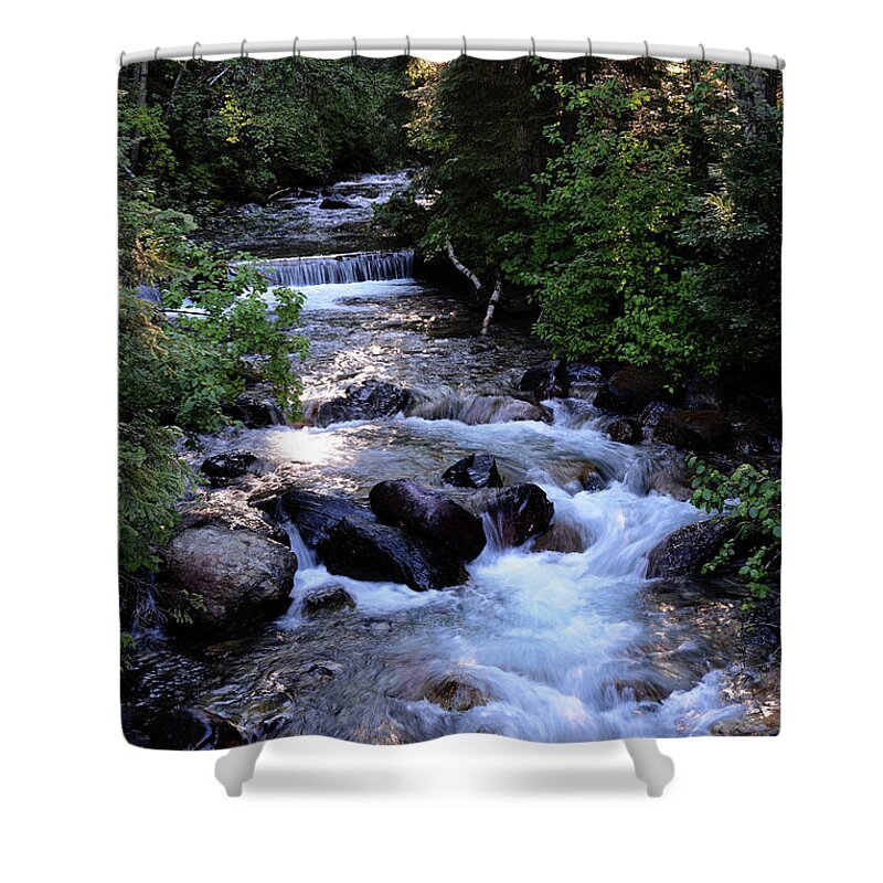 Lost Creek Shower Curtain featuring the photograph Lost Creek by Whispering Peaks Photography