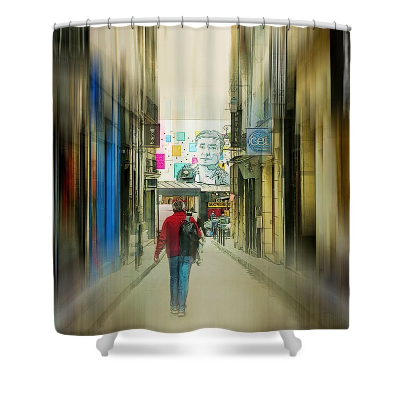 City Shower Curtain featuring the photograph Lost in the Maze of the City by John Rivera