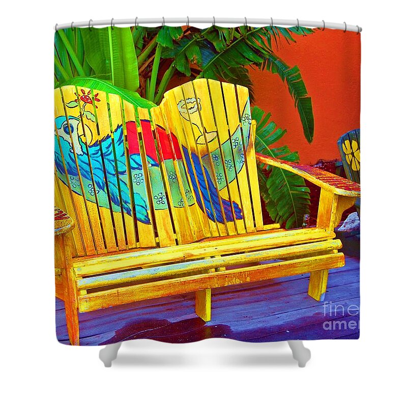 Tropical Shower Curtain featuring the photograph Lost Shaker of Salt 2 by Debbi Granruth
