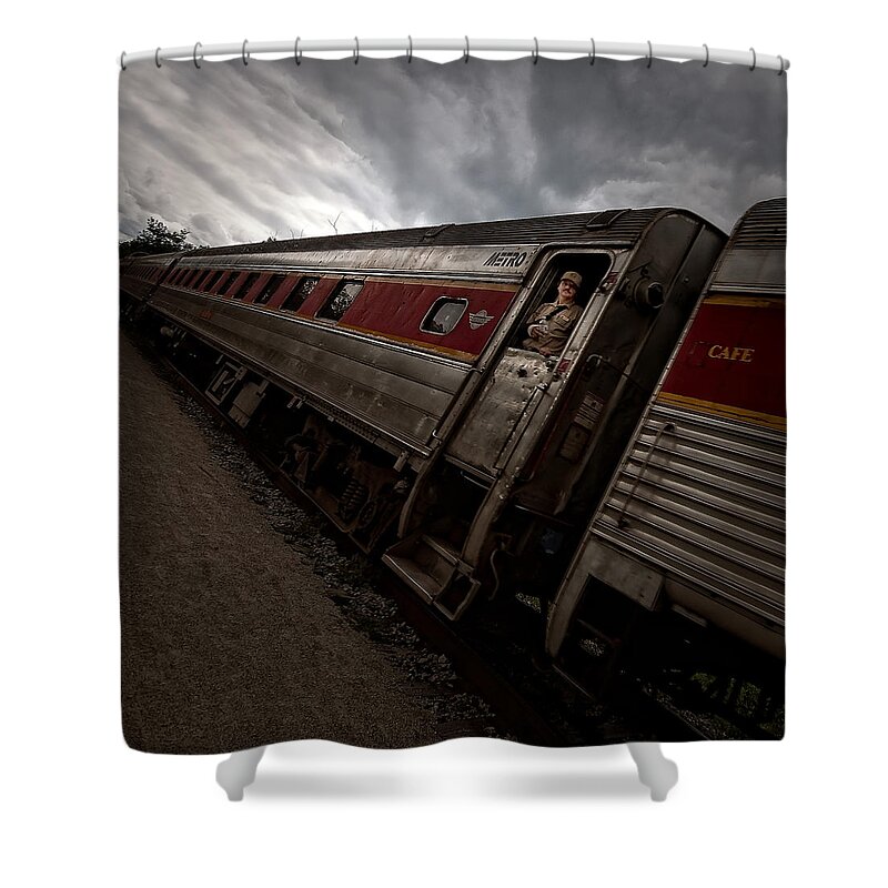 Spooky Shower Curtain featuring the photograph Lost Souls by Neil Shapiro
