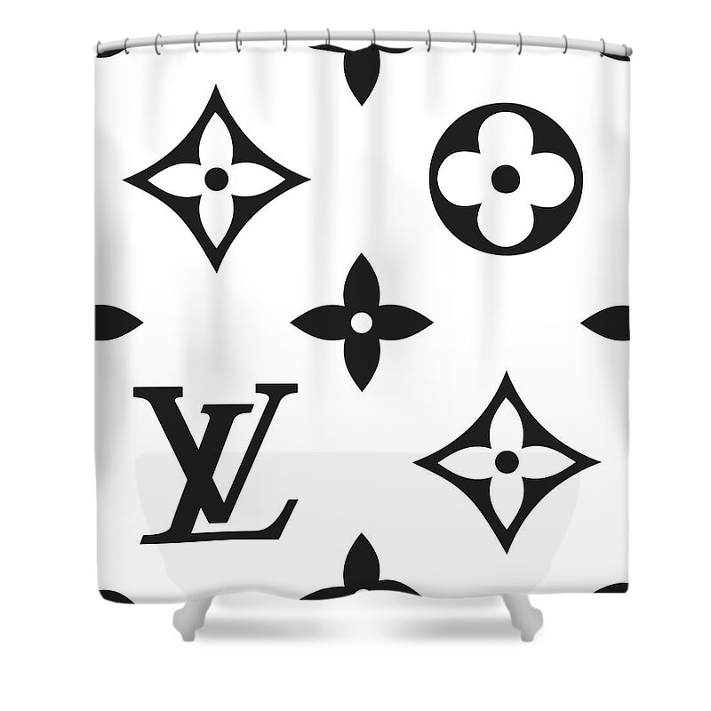 Louis Vuitton Luxury Bathroom Set Shower Curtain Style 41