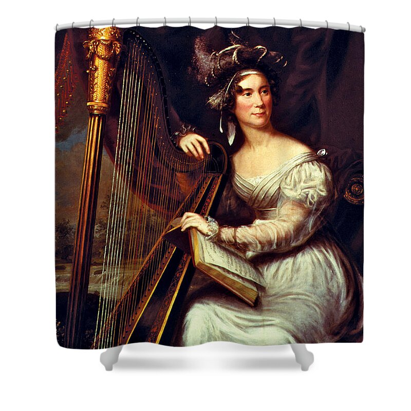 Government Shower Curtain featuring the photograph Louisa Adams, First Lady by Science Source