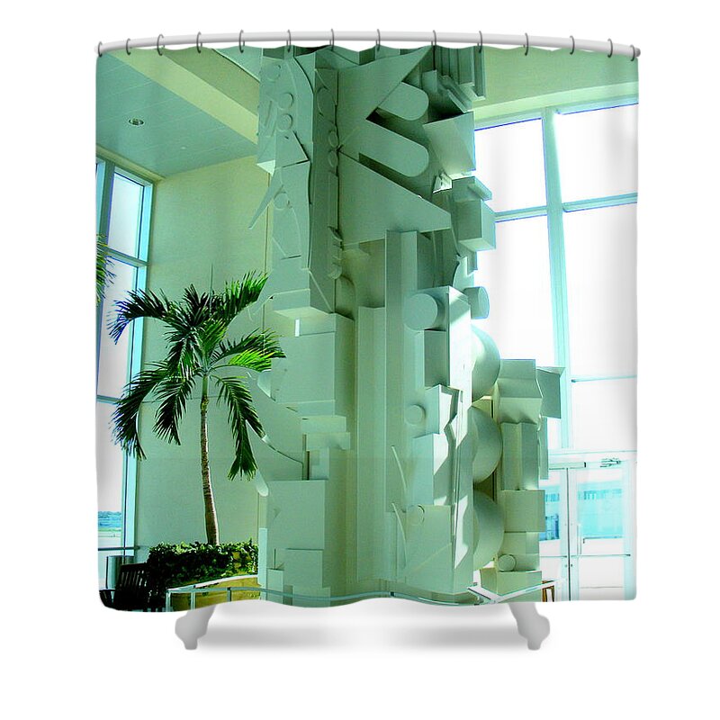 Photography Shower Curtain featuring the photograph Louise Nevelson sculpture by Nancy Kane Chapman