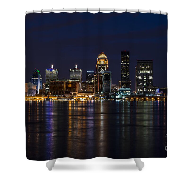 Louisville Shower Curtain featuring the photograph Louisville Skyline by Andrea Silies