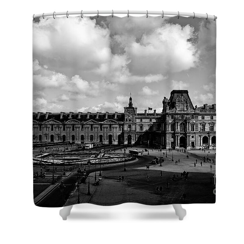Paris Shower Curtain featuring the photograph Louvre Museum by M G Whittingham