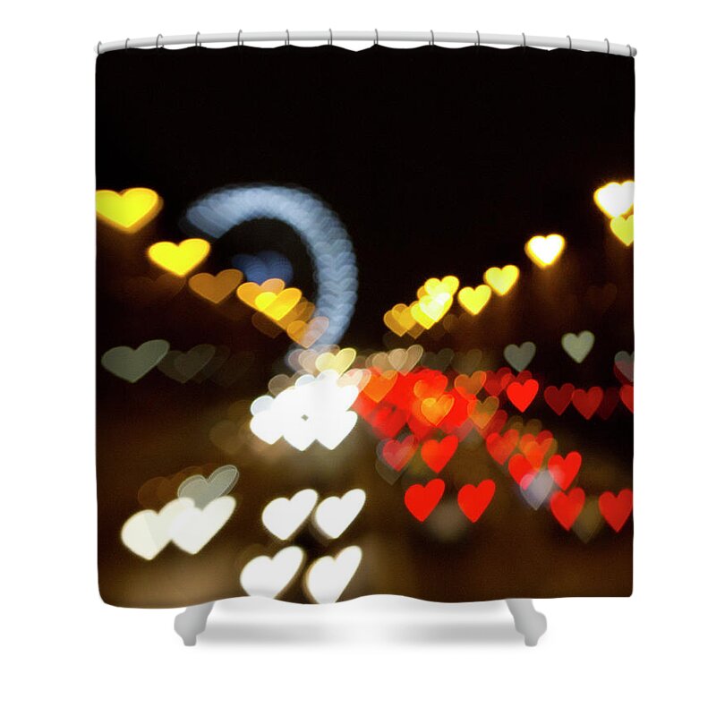 Champs Elysees Shower Curtain featuring the photograph Love Along the Champs-Elysees by Melanie Alexandra Price