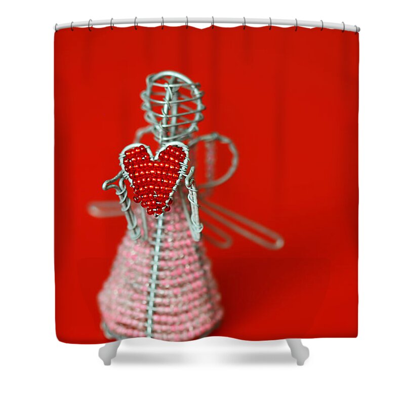 Toy Shower Curtain featuring the photograph Love Angel by Evelina Kremsdorf