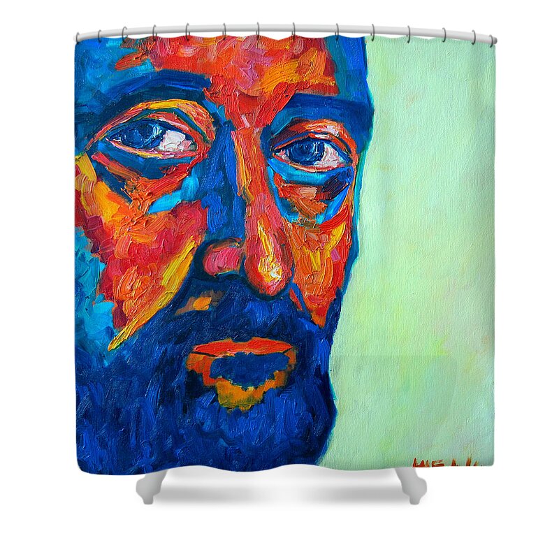 Love Shower Curtain featuring the painting Love Him So Much by Ana Maria Edulescu
