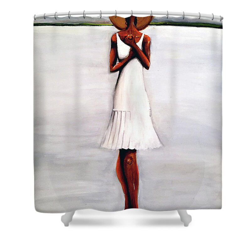Love Shower Curtain featuring the painting Love Stands Alone by C F Legette