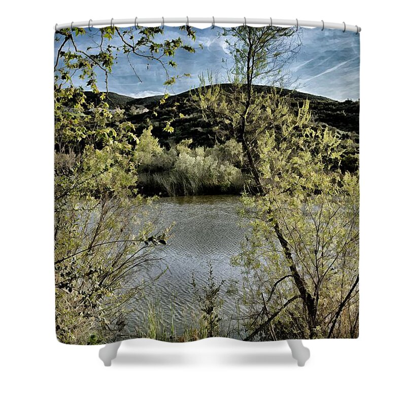 Lake Shower Curtain featuring the photograph Lovely Lake View by Alison Frank