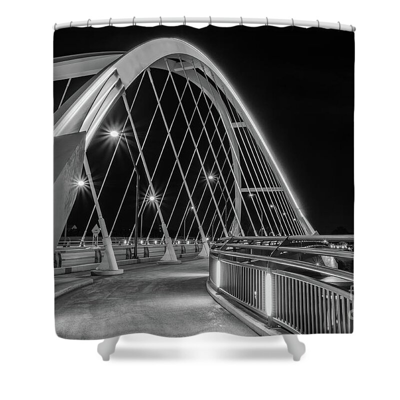 Lowry Avenue Bridge Shower Curtain featuring the photograph Lowry Avenue Bridge by Iryna Liveoak