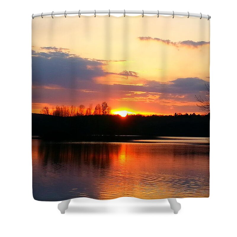 Sunset Shower Curtain featuring the photograph Lullaby by Dani McEvoy