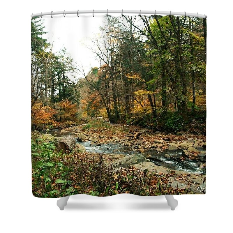  Shower Curtain featuring the photograph Lynn's river by Victoria Aspinall