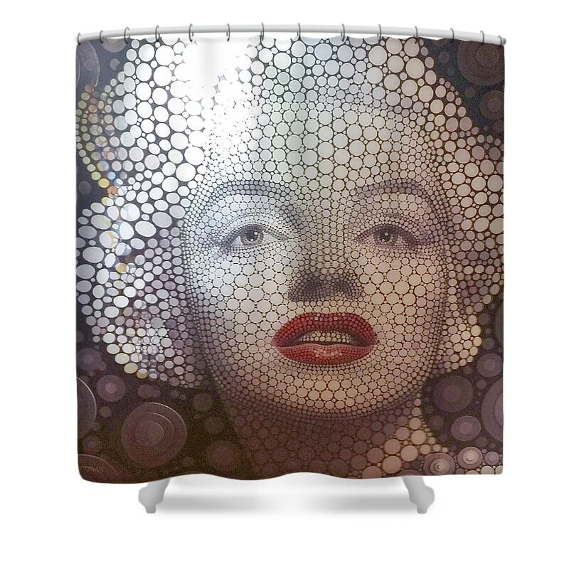 Marilyn Monroe Shower Curtain featuring the photograph M 1 by Rob Hans