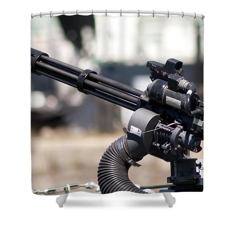 M134 Minigun Shower Curtain For Sale By Lucie Malecot - m134 minigun original roblox