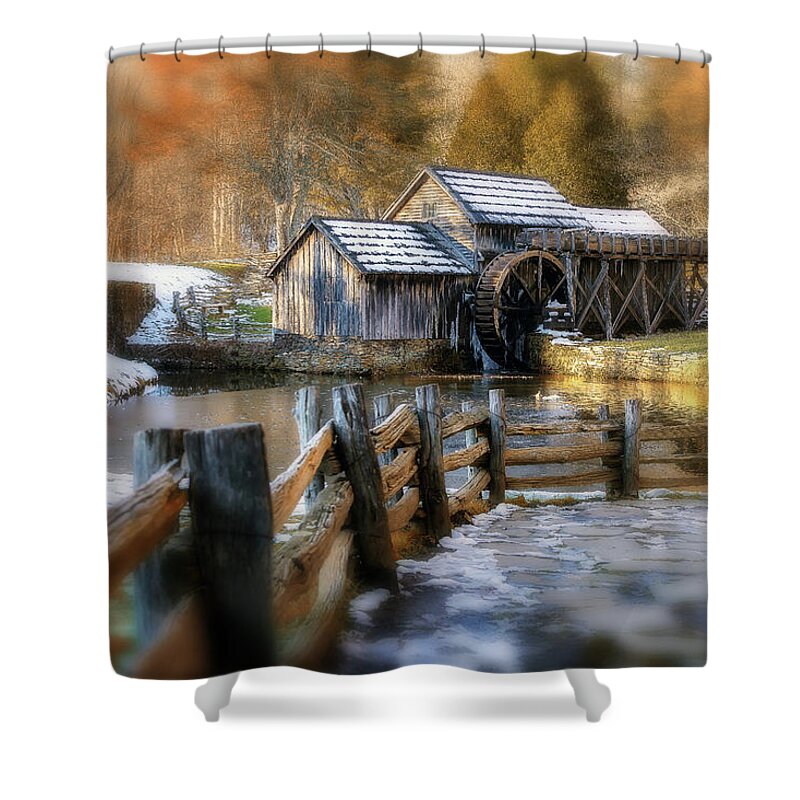 Mill Shower Curtain featuring the photograph Mabry Mill Dream by Steve Hurt